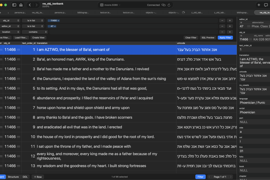 Karatepe database view (11466)